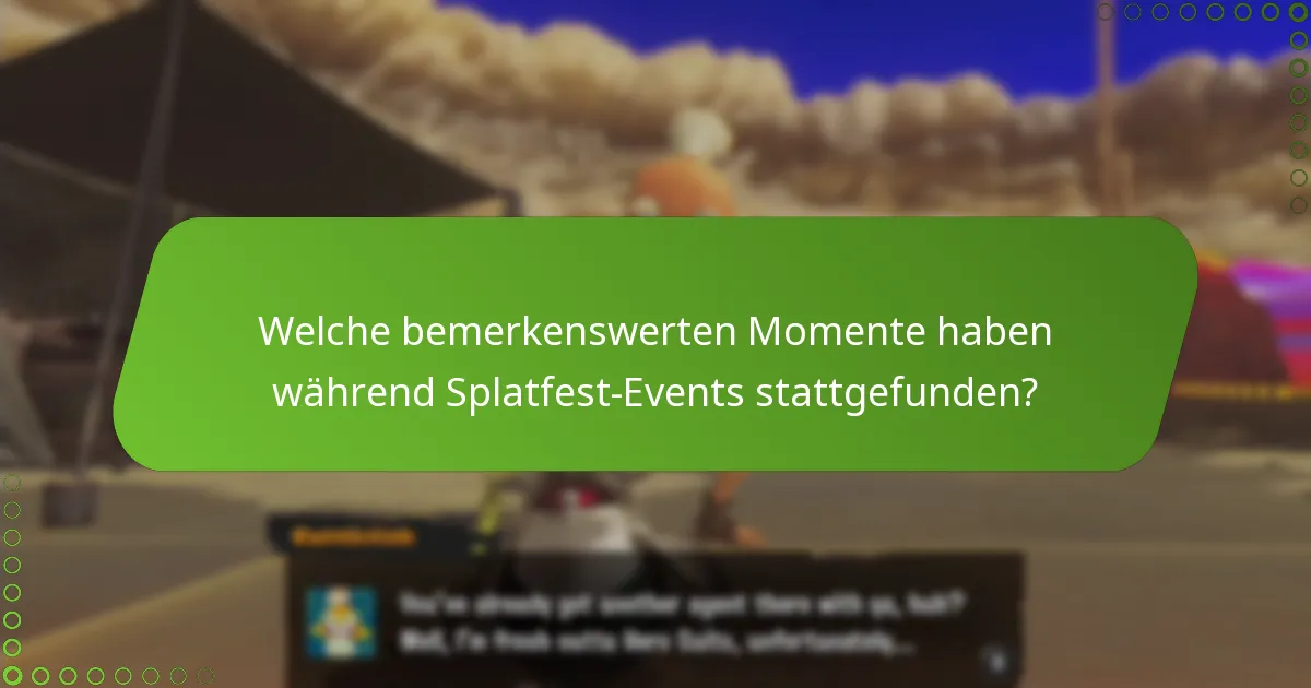 Wie vergleichen sich vergangene Splatfest-Events miteinander?